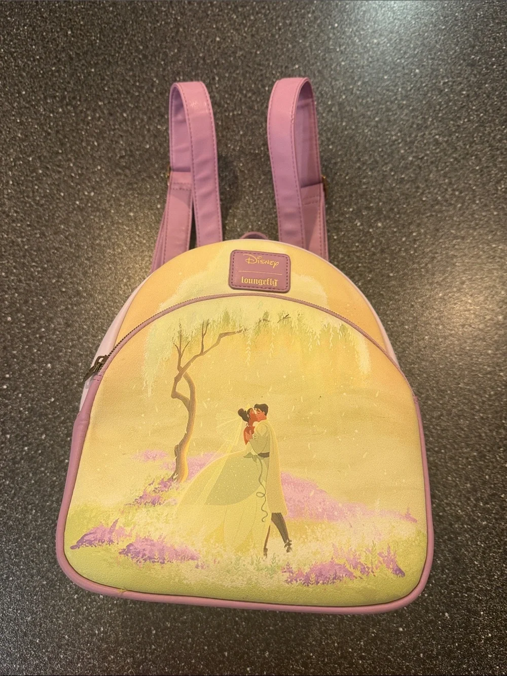 Loungefly Disney Princess Tiana Mini Backpack - Yellow & Purple